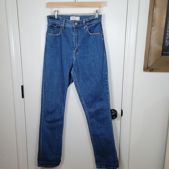 Abercrombie & Fitch The 90s Slim Straight Ultra High Rise Jeans Size 27/4 - Picture 1 of 11